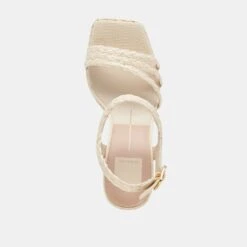 ALYSIA HEELS IVORY RAFFIA -Fashion Shoe Store ALYSIA IVORYRAFFIA 6