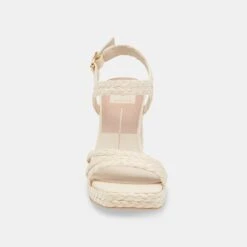 ALYSIA HEELS IVORY RAFFIA -Fashion Shoe Store ALYSIA IVORYRAFFIA 4