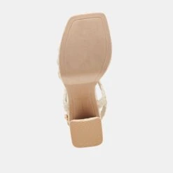 ALYSIA HEELS IVORY RAFFIA -Fashion Shoe Store ALYSIA IVORYRAFFIA 7