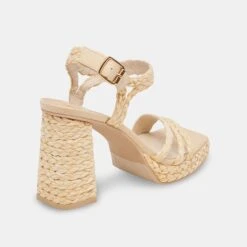 ALYSIA HEELS LT NATURAL RAFFIA -Fashion Shoe Store ALYSIA LTNATRAFFIA 3