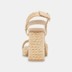 ALYSIA HEELS LT NATURAL RAFFIA -Fashion Shoe Store ALYSIA LTNATRAFFIA 5