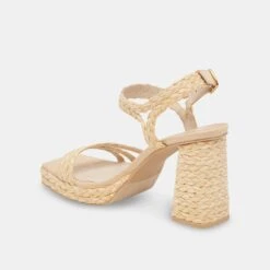 ALYSIA HEELS LT NATURAL RAFFIA -Fashion Shoe Store ALYSIA LTNATRAFFIA 9