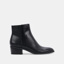 AVALON BOOTIES BLACK LEATHER