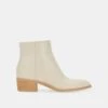 AVALON BOOTIES IVORY LEATHER -Fashion Shoe Store DOLCEVITA BOOTIES AVALON IVORYLEATHER 02 d3926f7f c7ef 451a 8916 07e2a8d807ec