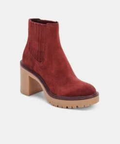 CASTER H2O BOOTIES MAROON SUEDE 14 CASTER H2O BOOTIES MAROON SUEDE -Fashion Shoe Store DOLCEVITA BOOTIES CASTER H20 MAROONSUEDEH20 01