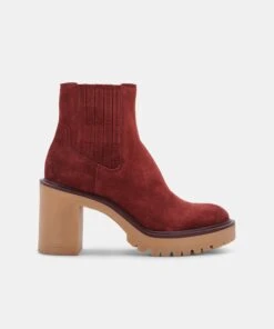 CASTER H2O BOOTIES MAROON SUEDE