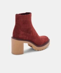 CASTER H2O BOOTIES MAROON SUEDE 15 CASTER H2O BOOTIES MAROON SUEDE -Fashion Shoe Store DOLCEVITA BOOTIES CASTER H20 MAROONSUEDEH20 03