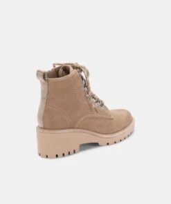 HUEY HIKER BOOTS MUSHROOM NUBUCK -Fashion Shoe Store DOLCEVITA BOOTIES HUEY HIKER MUSHROOM NUBUCK BACK