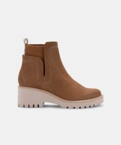 HUEY BOOTIES WHISKEY NUBUCK