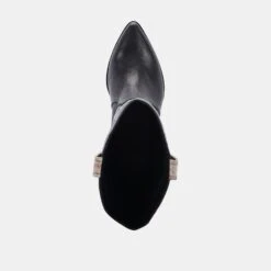 LAWSON BOOTS BLACK LEATHER -Fashion Shoe Store DOLCEVITA BOOTIES LAWSON BLACKLEATHER 06