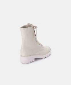 LOTTIE BOOTS IVORY LEATHER -Fashion Shoe Store DOLCEVITA BOOTIES LOTTIE IVORY ECO BACK