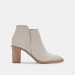SPADE WIDE BOOTIES IVORY NUBUCK
