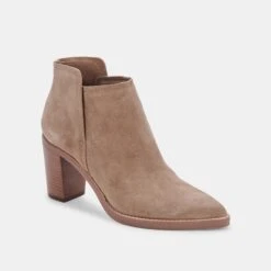 SPADE BOOTIES MUSHROOM SUEDE -Fashion Shoe Store DOLCEVITA BOOTIES SPADE MUSHROOMSUEDE 01