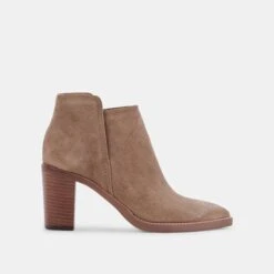 SPADE WIDE BOOTIES MUSHROOM SUEDE