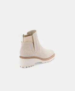 HUEY BOOTIES SANDSTONE CANVAS -Fashion Shoe Store DOLCEVITA BOOTIE HUEY SANDSTONE CANVAS BACK