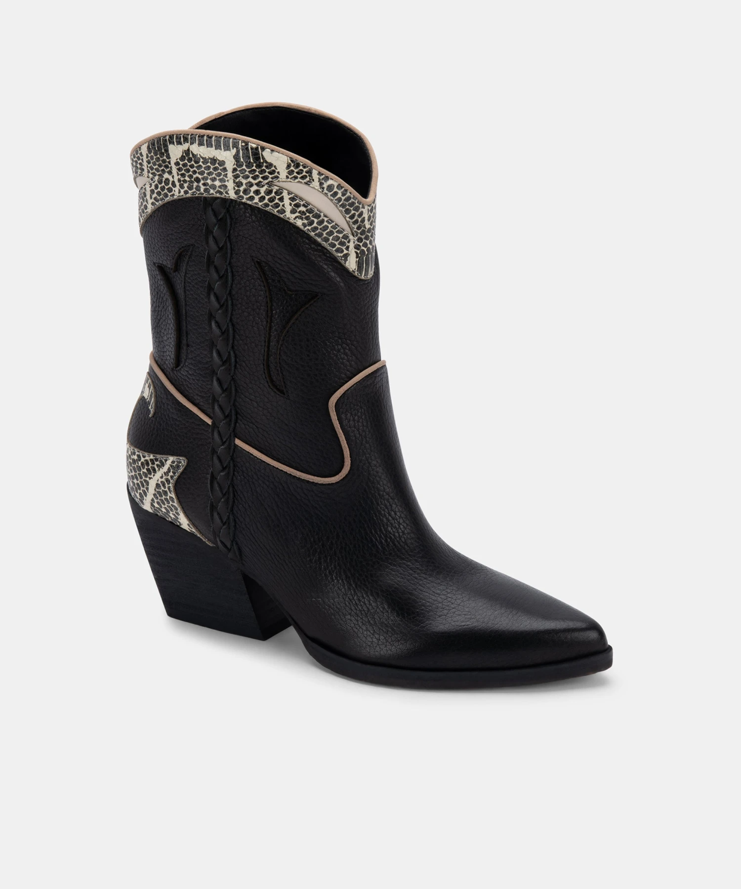 LORAL BOOTIES BLACK LEATHER 5 LORAL BOOTIES BLACK LEATHER - Image 3