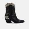 LORAL BOOTIES BLACK LEATHER -Fashion Shoe Store DOLCEVITA BOOTIE LORAL BLACK LEATHER SIDE
