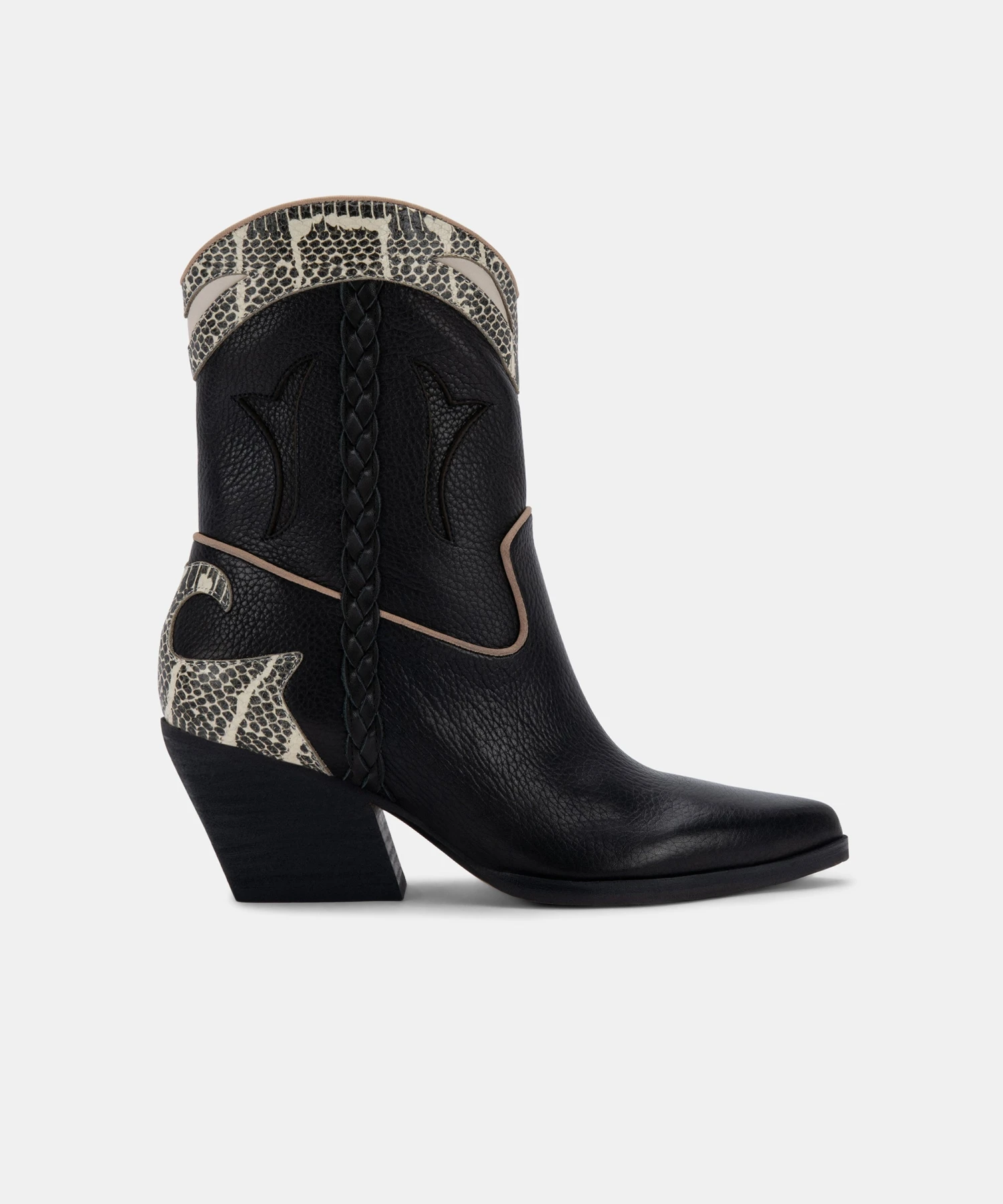 LORAL BOOTIES BLACK LEATHER 3 LORAL BOOTIES BLACK LEATHER