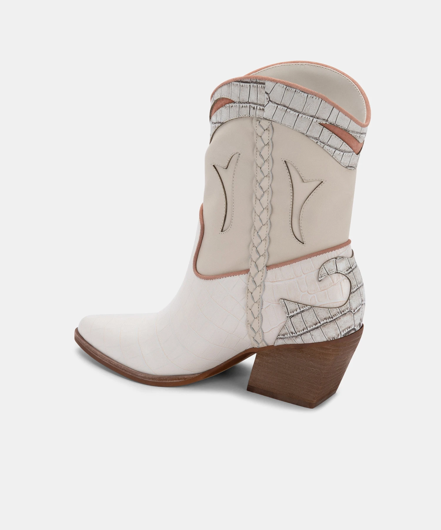 LORAL BOOTIES IVORY LEATHER 10 LORAL BOOTIES IVORY LEATHER - Image 8