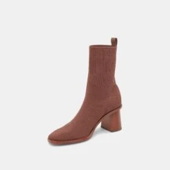 Dolce Vita ALAYA BOOTIES BROWN KNIT -Fashion Shoe Store DOLCEVITA BOOTS ALAYA BROWNKNIT 08
