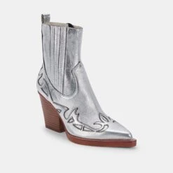 BEAUX BOOTS SILVER LEATHER -Fashion Shoe Store DOLCEVITA BOOTS BEAUX SILVERLEATHER 01