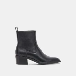 Fashion Shoe Store 43 Dolce Vita BILI H2O BOOTIES BLACK LEATHER