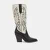 Dolce Vita BLANCH BOOTS BLACK WHITE LEATHER -Fashion Shoe Store DOLCEVITA BOOTS BLANCH BLACKWHITELEATHER 02