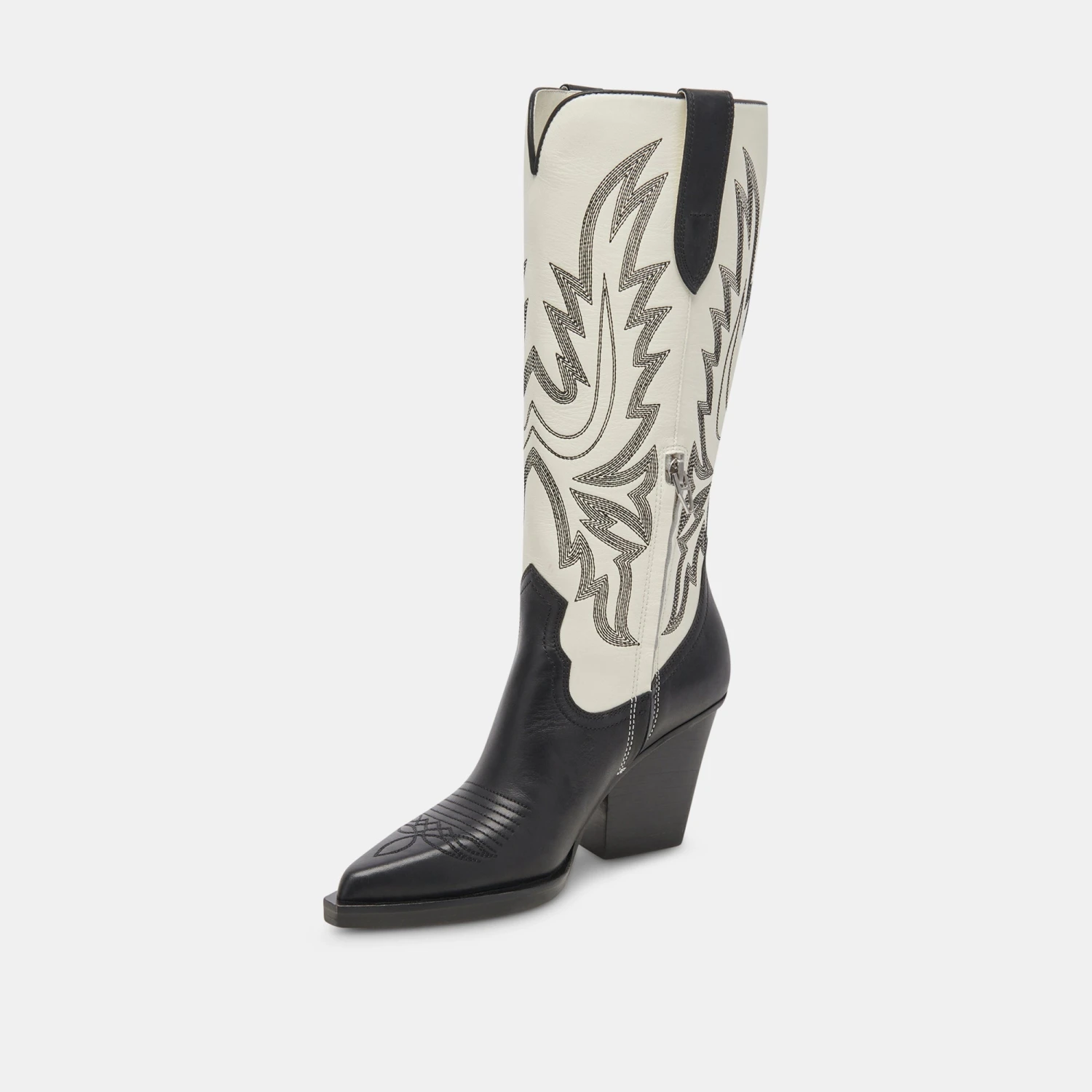 Dolce Vita BLANCH BOOTS BLACK WHITE LEATHER 9 Dolce Vita BLANCH BOOTS BLACK WHITE LEATHER - Image 7