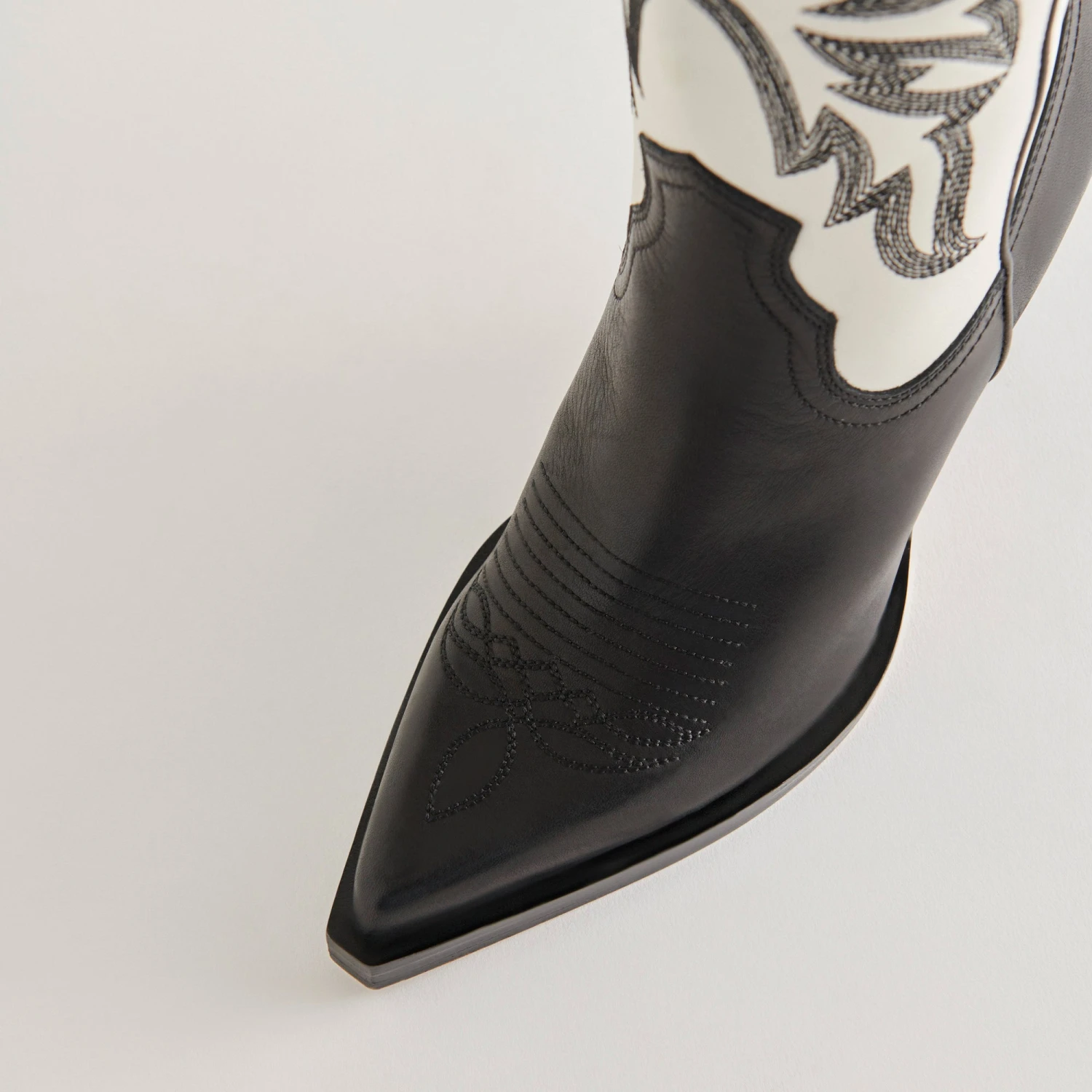 Dolce Vita BLANCH BOOTS BLACK WHITE LEATHER 8 Dolce Vita BLANCH BOOTS BLACK WHITE LEATHER - Image 6
