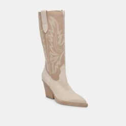 Dolce Vita BLANCH BOOTS TAUPE MULTI NUBUCK -Fashion Shoe Store DOLCEVITA BOOTS BLANCH TAUPEMULTINUBUCK 01