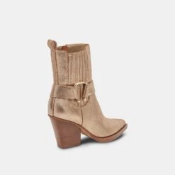 Dolce Vita BOUNTY BOOTS ROSE GOLD DISTRESSED LEATHER -Fashion Shoe Store DOLCEVITA BOOTS BOUNTY ROSEGOLDDISTRESSEDLEATHER 03