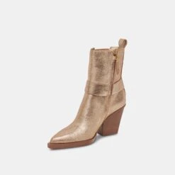 Dolce Vita BOUNTY BOOTS ROSE GOLD DISTRESSED LEATHER -Fashion Shoe Store DOLCEVITA BOOTS BOUNTY ROSEGOLDDISTRESSEDLEATHER 08