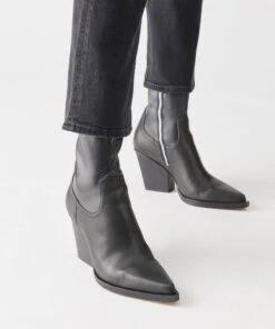 BOYD BOOTS BLACK LEATHER 23 BOYD BOOTS BLACK LEATHER -Fashion Shoe Store DOLCEVITA BOOTS BOYD BLACKLEATHER ONFOOT
