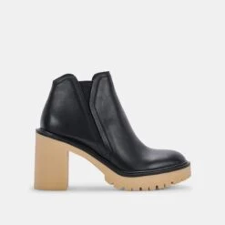 CASHE H2O BOOTS BLACK LEATHER