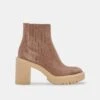 CASTER H2O BOOTIES MUSHROOM SUEDE -Fashion Shoe Store DOLCEVITA BOOTS CASTERH2O MUSHROOMSUEDEH2O 02