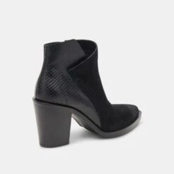Dolce Vita DEENA BOOTIES BLACK MULTI SUEDE -Fashion Shoe Store DOLCEVITA BOOTS DEENA BLACKMULTISUEDE 03