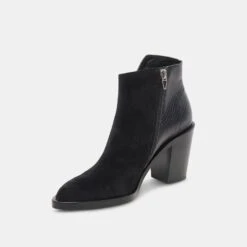 Dolce Vita DEENA BOOTIES BLACK MULTI SUEDE -Fashion Shoe Store DOLCEVITA BOOTS DEENA BLACKMULTISUEDE 08