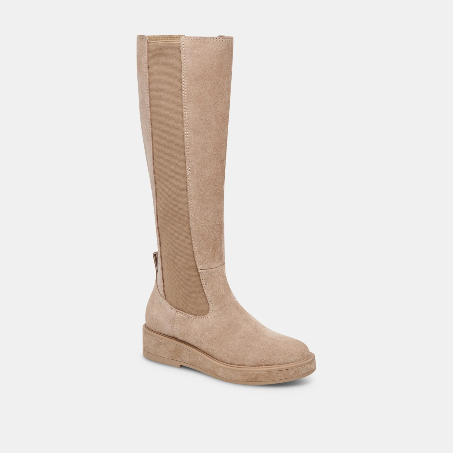 EAMON H2O WIDE CALF BOOTS ALMOND SUEDE 4 EAMON H2O WIDE CALF BOOTS ALMOND SUEDE - Image 2