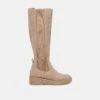 EAMON H2O BOOTS ALMOND SUEDE -Fashion Shoe Store DOLCEVITA BOOTS EAMONH2O ALMONDSUEDEH2O 02