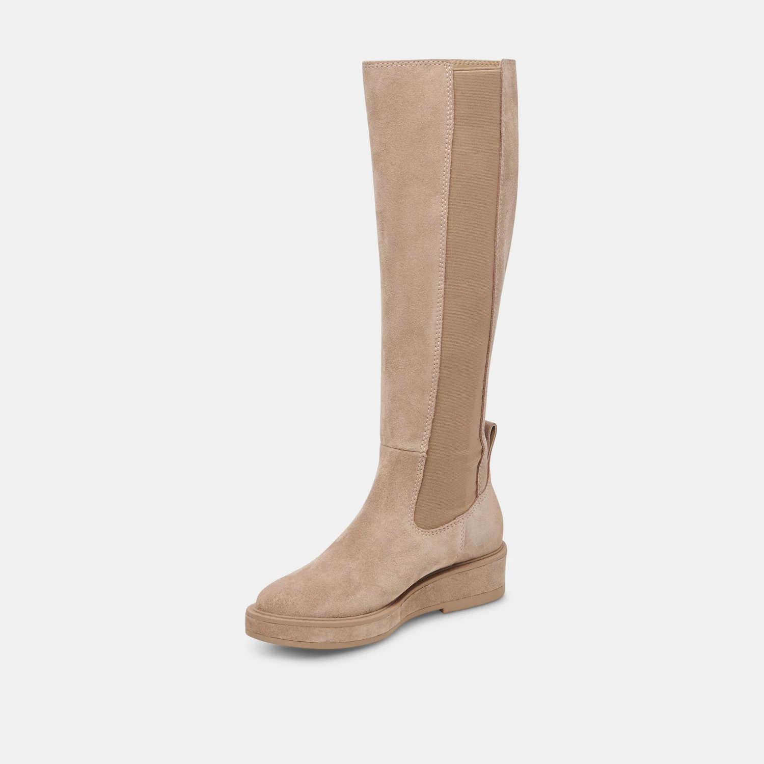 EAMON H2O WIDE CALF BOOTS ALMOND SUEDE 6 EAMON H2O WIDE CALF BOOTS ALMOND SUEDE - Image 4