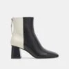 FIFI H2O WIDE BOOTIES BLACK WHITE LEATHER -Fashion Shoe Store DOLCEVITA BOOTS FIFIH2O BLACKWHITELEATHERH2O 02 afdf76d5 5697 49de 9bc8 528e9582d551