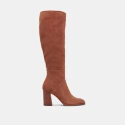 Dolce Vita FYNN WIDE CALF BOOTS DK BROWN SUEDE