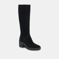 Dolce Vita HARRAH H2O BOOTS ONYX SUEDE -Fashion Shoe Store DOLCEVITA BOOTS HARRAHH2O BLACKSUEDEH2O 01