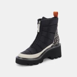 HELKI BOOTS BLACK MULTI NYLON -Fashion Shoe Store DOLCEVITA BOOTS HELKI BLACKMULTINYLON 08