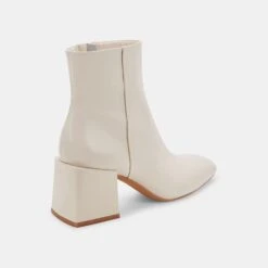 IMOGEN H2O BOOTIES IVORY LEATHER -Fashion Shoe Store DOLCEVITA BOOTS IMOGENH2O IVORYLEATHERH2O 03