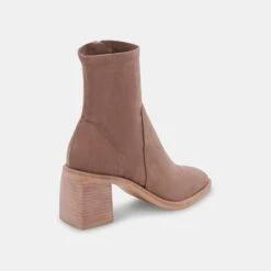 INDIGA BOOTIES TRUFFLE STELLA SUEDE -Fashion Shoe Store DOLCEVITA BOOTS INDIGA MUSHROOM 03
