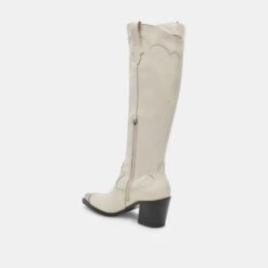 Dolce Vita KAMRYN BOOTS OFF WHITE LEATHER -Fashion Shoe Store DOLCEVITA BOOTS KAMRYN OFFWHITELEATHER 09
