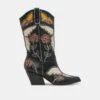 Dolce Vita LELOU BOOTS BLACK MULTI LEATHER -Fashion Shoe Store DOLCEVITA BOOTS LELOU BLACKMULTILEATHER 02