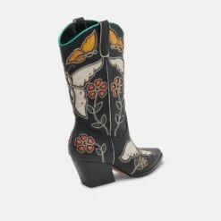 Dolce Vita LELOU BOOTS BLACK MULTI LEATHER -Fashion Shoe Store DOLCEVITA BOOTS LELOU BLACKMULTILEATHER 03