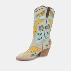 Dolce Vita LELOU BOOTS IVORY MULTI LEATHER -Fashion Shoe Store DOLCEVITA BOOTS LELOU IVORYMULTILEATHER 08